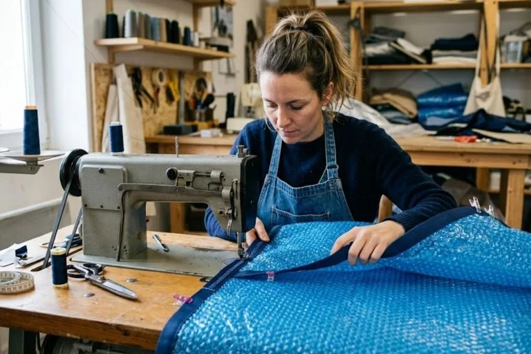 comment coudre une bâche à bulle