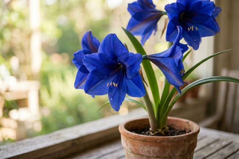 amaryllis bleu